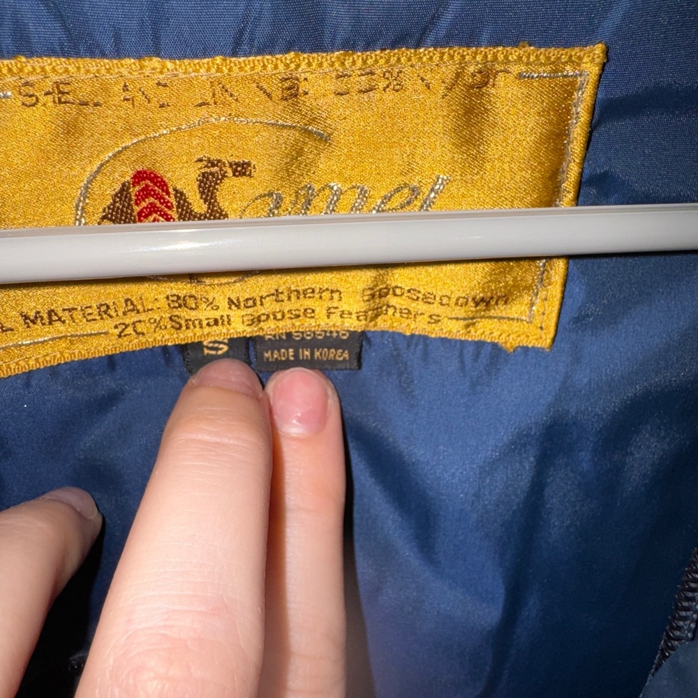 Vintage Camel Down Goose Down Jacket - Picture 4 of 6